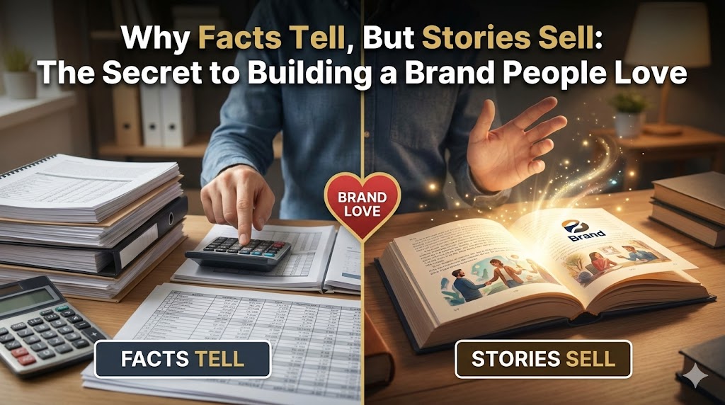 Why Facts Tell, But Stories Sell: The Secret to Building a Brand People Love